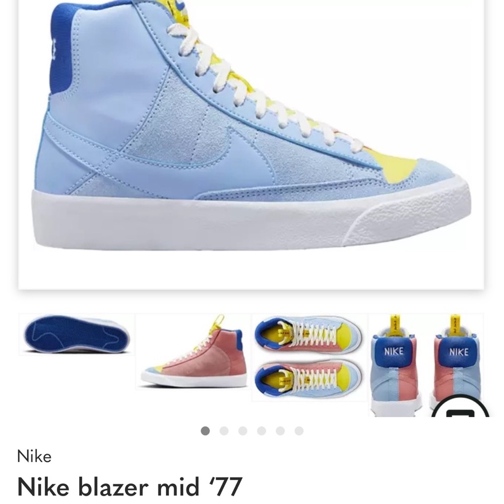 Nike Blazer Mid '77 in Blue and Yellow